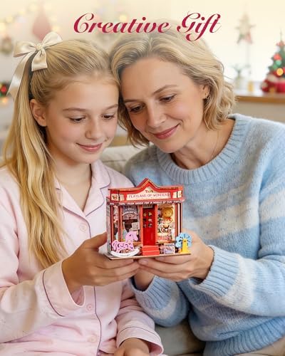Rolife DIY Miniature House Kit 1:32 Whimsy Toy Shop Diorama Dollhouse Tiny House Model Building Set, Hobby Crafts for Adults Gifts for Him Her - Image 6