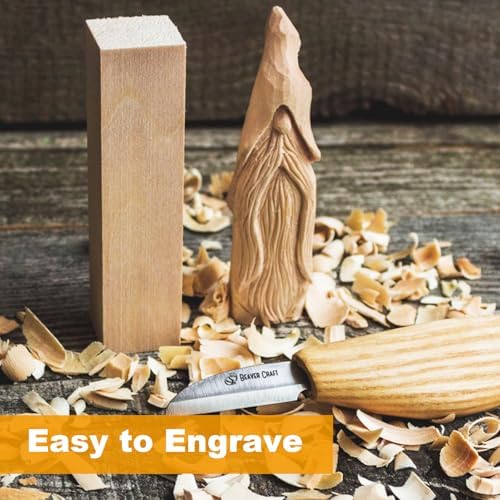 2 Pack 10x3x3 inch Basswood Carving Blocks, Unfinished Bass Wood Blocks for Wood Carvings for Home, Class, Arts, Crafts, Christmas DIY Supplies - Image 5
