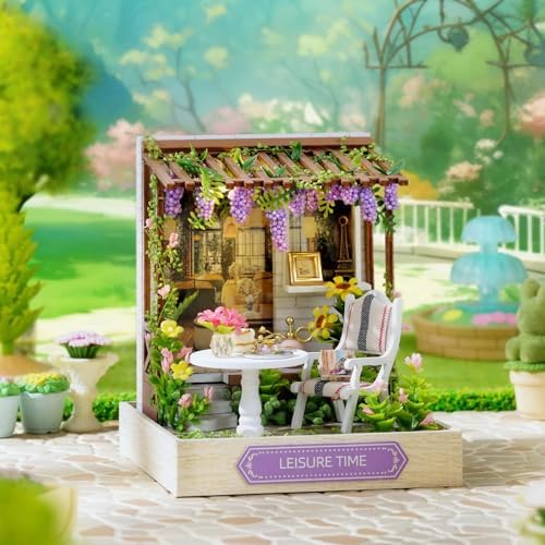 CUTEROOM DIY Doll Room Miniature Furniture Wooden House Kit-Lesure Time - Image 4