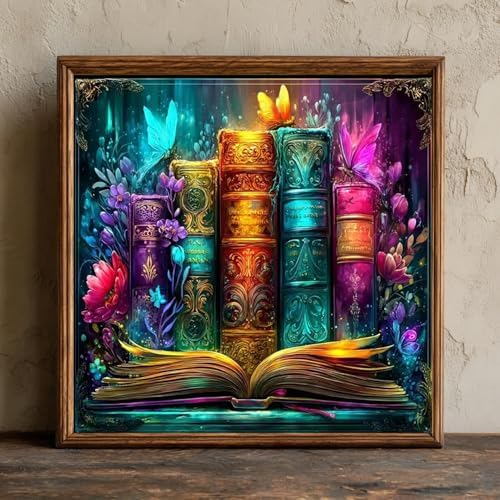 CRZMODE Magical Book Paint by Numbers Kit for Adults, Book Paint by Numbers for Adults, Acrylic Painting Crafts for Home Decor Gift (16x16inch) - Image 2