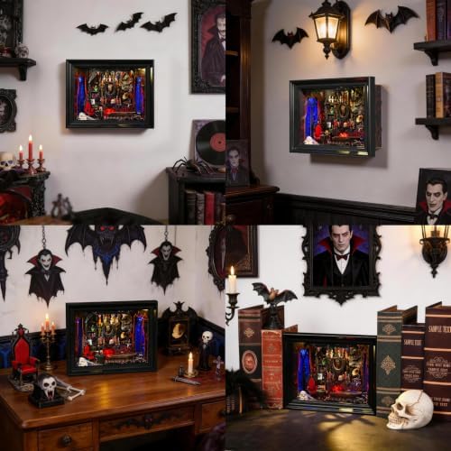 Book Nook Kit, Picture Frame Booknook, Wall Mounted 3D Puzzle Model - Image 6