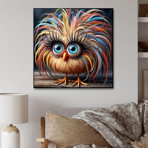 Xylogist Cute Chicken Diamond Art Kits for Adults 12x12 inch - Image 2