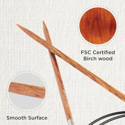 KnitPro Dreamz Fixed Circular Needles 40" (100cm) | US Size 5 (3.75mm) - Image 2