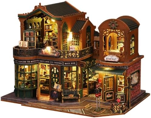 OZJAY Miniature House Kit for Adults, Mini House Kit with LED by OZJAY