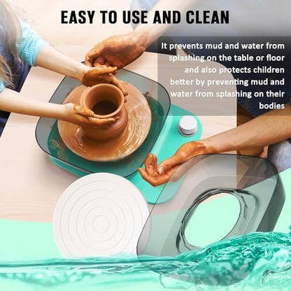 Pottery Wheel for Adults Beginners Kids - 6" Variable Speed Pottery Wheel Tool Kit, RPM Speed Adjustable with Rechargeable Battery, 1.8 Lb Air Dry Clay, Art Supplies, Crafts for Adults Teenager - Image 6