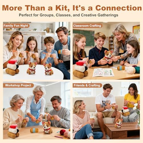 Faircosy Animal Crochet Kit for Beginners: Includes Complete Tools Ample Yarn Step by Step Videos for Teens Adults - Perfect Amigurumi Kit for Indoor Entertainment & Long Journeys - Image 4