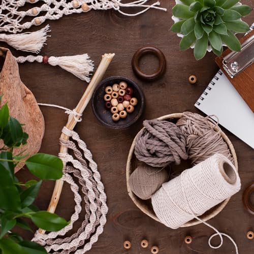 LEISURE ARTS Macrame Kit Plant Pouch, Macrame Kits for Adults Beginners, Plant Hanger Kit, Beginners Kit, DIY Kit Beginner - Image 5