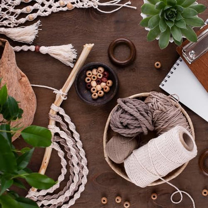 LEISURE ARTS Macrame Kit Plant Pouch, Macrame Kits for Adults Beginners, Plant Hanger Kit, Beginners Kit, DIY Kit Beginner - Image 5