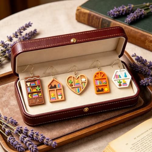 ORIGACH 15 Pcs Mini Bookshelf Window Frame Polymer Clay Cutters Set - Image 5