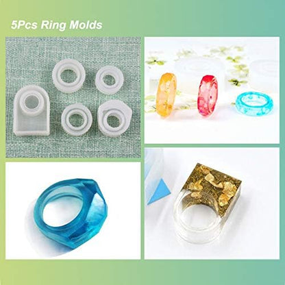 LET'S RESIN 30pcs Resin Jewelry Molds, Jewelry Molds for UV Resin, Resina Silicone Molds kit with Bracelet,Pendant,Ring for Epoxy Casting - Image 4