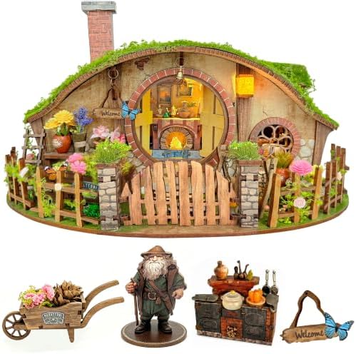 Book Nook Kit DIY Miniature House 3D Wooden Puzzle - Magic Ring House by Homedecorexpert
