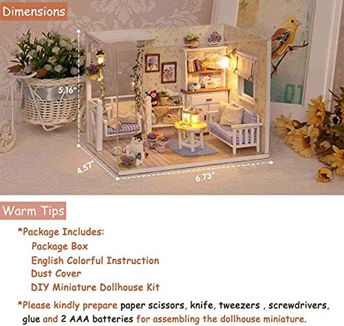 DIY Miniature Dollhouse Kit with Furniture Plus Dust Proof - Image 6