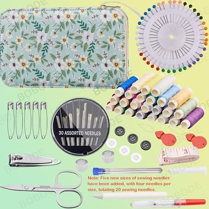 Bobode Travel Cute Hand Sewing Kit with 130PCS Sewing Accessories - Image 2