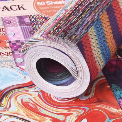 6x6" Origami Paper,100Sheets Double Sided Colored Paper,Square Craft Paper - Image 4