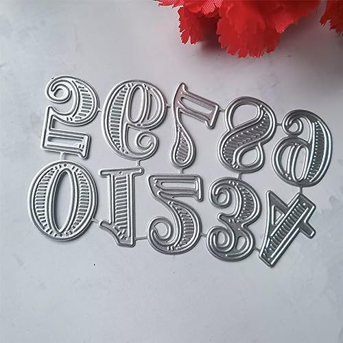 Numbers Embossing Cutting Dies Number Die Cuts for Greeting Card Wedding Invitation Making Scrapbooking Photo Album Carbon Steel - Image 6