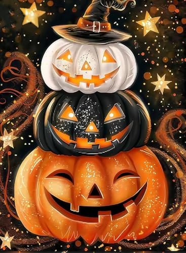 AIBOERL Paint by Numbers Kit for Adults Beginner,Halloween Fall, 12X16In by AIBOERL