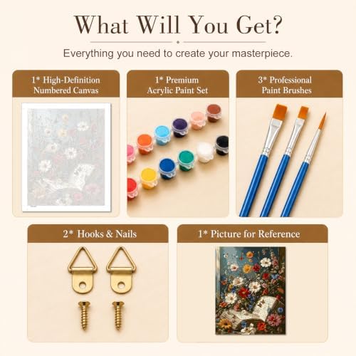 TELMOXA Books Paint by Numbers Kit for Adults, 16x20 in - Image 5