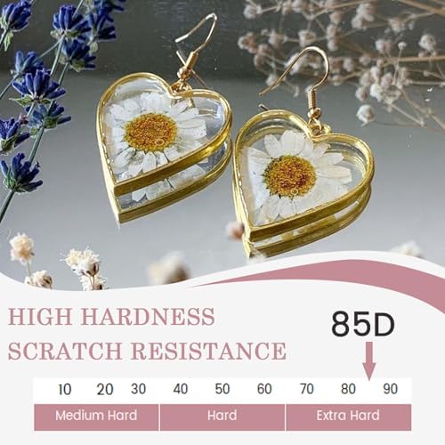 Bsrezn 2000g UV Resin Hard with Mica Powders of 12 Colors and 8 Wooden Sticks for Jewelry Making (1000g x 2) - Image 4
