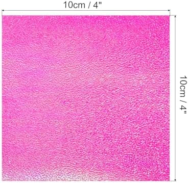 MECCANIXITY 100 Sheet Glitter Origami Paper 4x4 Inch Shiny Sparkly Square Folding Sheet 10x10cm Iridescent Paper for DIY Art, Craft Decor, Rose Red - Image 2