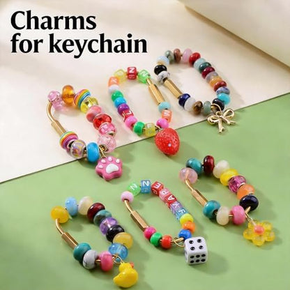 Keychain Charms Bulk 30pcs mixed Cute 3D Charms for Keychain Making for Bracelet Earring Jewelry Making DIY Crafts Includes Animal Food Fruit Flower Designs - Image 3