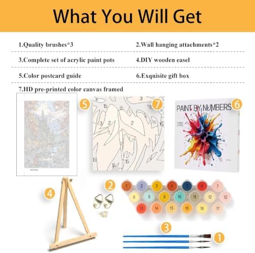Mowana Landscape Paint by Numbers Kit for Adults Beginners - Image 3