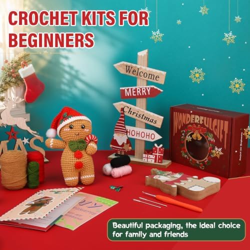 Crochet Kits for Beginners, Crochet Starters Kit with Tools, Storage Box - Image 6
