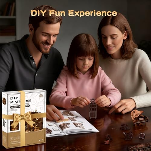 Book Nooks for Adults, DIY Miniature Dollhouse BookNook Kit-Dream Booktore - Image 6