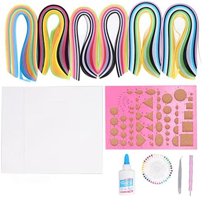 COMTERVI Paper Quilling Kits Creative Colorful DIY Crafts for Beginners Adults Kids Art Supplies - Image 6