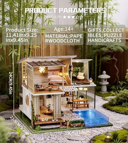 Spilay DIY Miniature House Kit for Adults, Miniature Dollhouse Building Kit - Image 2