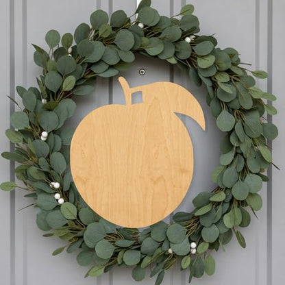 Unfinished Peach Outline Wood Cutout Craft Blank, Unfinished Baltic Birch DIY Shape for Crafts and Decor - 8 Inch, 1/4 Inch Thick - Image 7