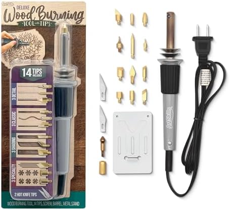 ArtSkills Wood Burning Tool Kit - Wood Burning Pen 14 Tips w/Hot Knife by ArtSkills