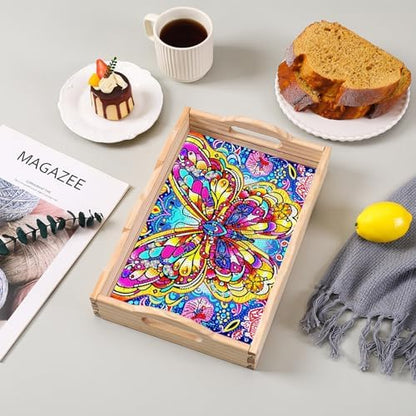 EWJRNSF Diamond Art Kits for Adults Wooden Serving Trays with Handles - Image 6