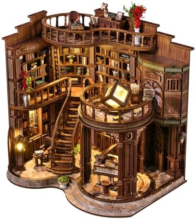 CLICLIET Book Nook Kit, Tiny Dollhouse 3D Wooden DIY Miniature House Kit by clicliet
