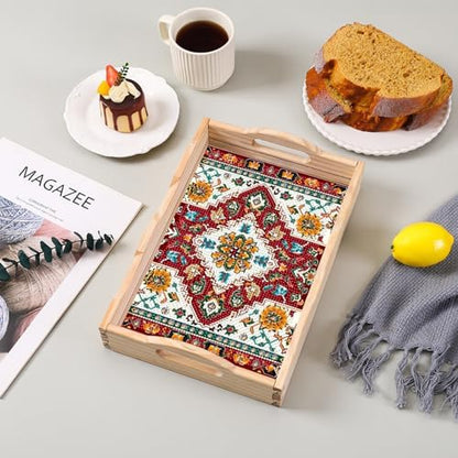 DOTSOPS 5D Diamond Art Kits for Adults Wooden Serving Tray with Handle - Image 5