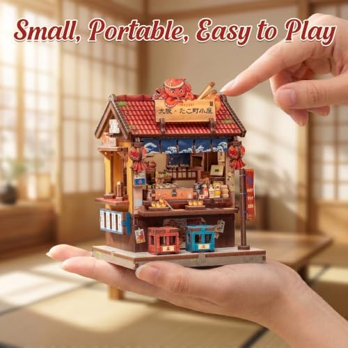Cutefun DIY Miniature House Kit, 146 Pcs 3D Wooden Puzzle Tiny House - Image 3