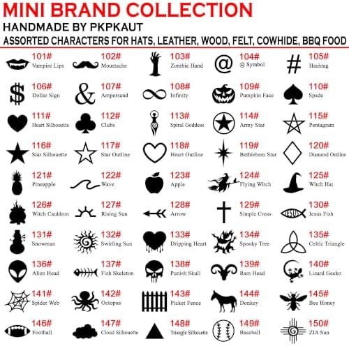 Branding Iron for Wood, Leather Branding Stamp 2Pcs Set (005#) - Image 4