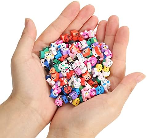 100pcs Animal Polymer Clay Spacer Beads for Women Jewelry Making DIY Bracelet Necklace Earrings Accessories (Animal) - Image 4