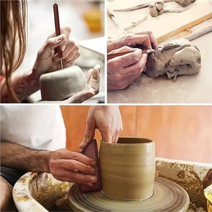 Pottery Tools Kit 19-Piece Pottery & Carving Tool Set – DIY Craft Kit for Beginners - Image 5