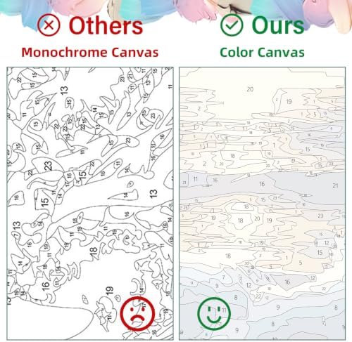 Aestalrcus Flower Paint by Numbers Kit for Adults Beginner, 16x20inch - Image 5