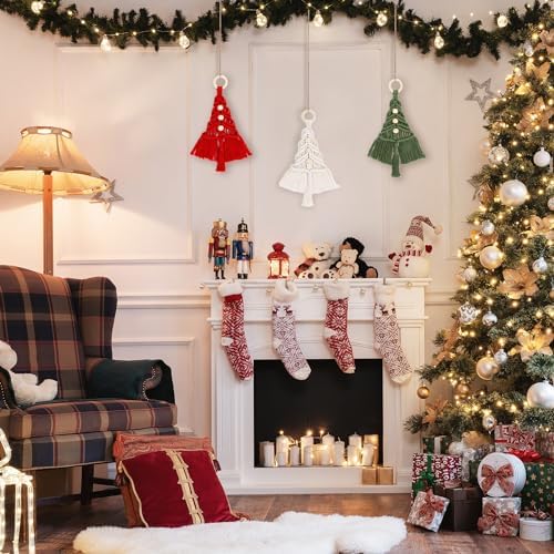 FLORAVITA Macrame Kit for Beginners with Step-by-Step Video Tutorials Christmas Tree Craft Starter Kit for Adults Kids DIY Wall Hanging Art Decor Festive Activity Unique Gift Xmas Gift - Image 6