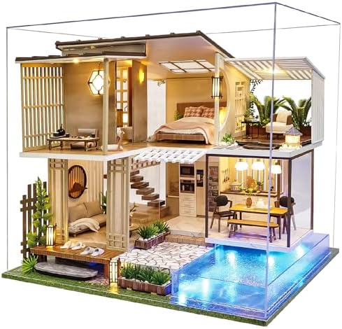 Spilay DIY Miniature House Kit for Adults, Miniature Dollhouse Building Kit by SpilayDIYDollhouseMiniature