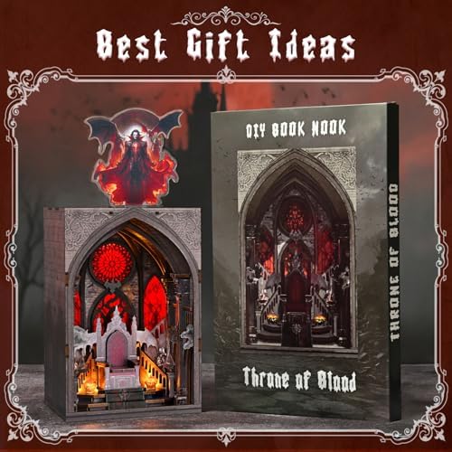 CCCDF Throne of Blood Book Nook Kit, 3D Wooden Puzzle with LED - Image 4