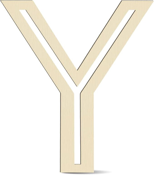 Large Wooden Letters 14 inch for Wall Decor Crafts Big Wood Letter Y 1/5 Inch Thick Unfinished Alphabet Cutouts Paintable Letters for DIY Wreath Home Party Wedding Baby Nursery Decorations (Y)