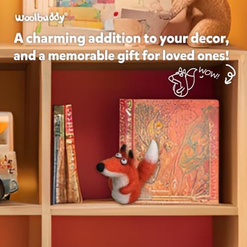 Woolbuddy Needle Felting Starter Kit (Fox) for Beginner & Adults with Tool - Image 4