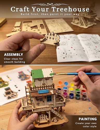 BOOZUU 3D Wooden Treehouse Puzzle for Adults - Image 3