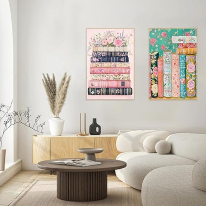 KYOQFVN 2 Pack Paint by Numbers for Adults with Framed Canvas - with Wooden Easel, Flowers Adult Paint by Number Kits on Canvas, DIY Acrylic Oil Painting by Numbers for Home Wall Decor 8X12 Inch - Image 6