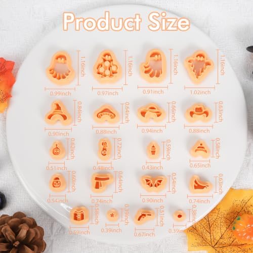 Puocaon Halloween Ghost Polymer Clay Cutters for Jewelry Earring Making - Image 3