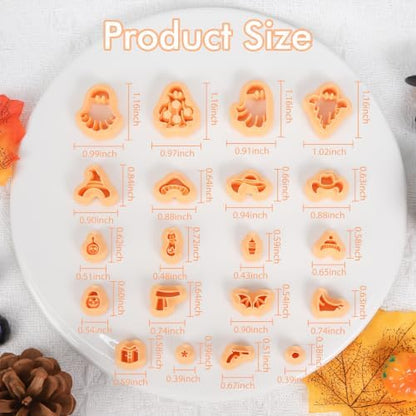 Puocaon Halloween Ghost Polymer Clay Cutters for Jewelry Earring Making - Image 3
