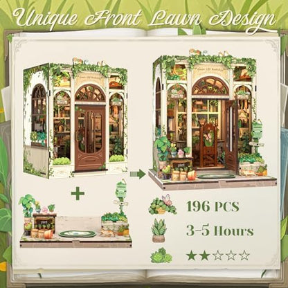 CUTEBEE Book Nook Kit - DIY Miniature House Dollhouse Kit for Adults - Image 4