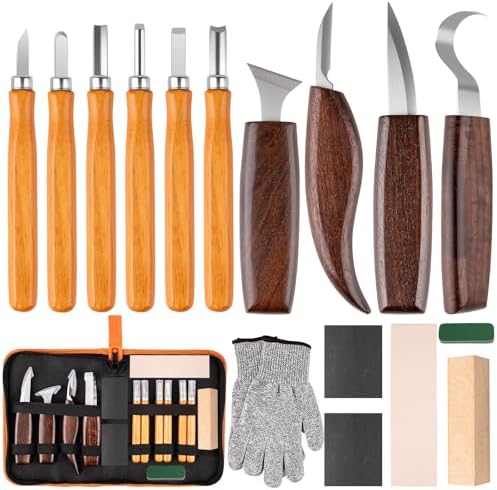 26 in 1 Wood Carving Tools Kit for Beginners by SYIZYEN